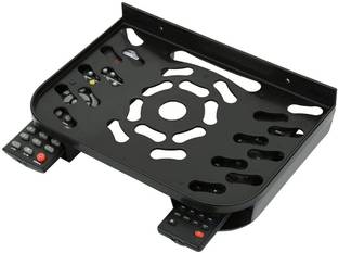 DALUCI Set Top Box Stand/DTH Stand/WIFI Router Stand , Wall Mount With 2 Remote Holder Plastic Wall Shelf