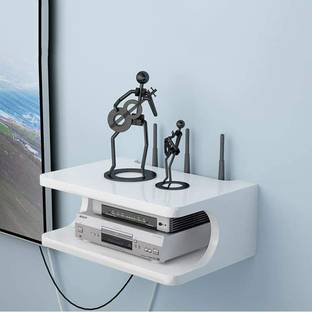 Star Handicrafts Wall T.V Set up Box Stand, Wifi Stand Wall Hanging Mounted Shelf MDF (Medium Density Fiber) Wall Shelf
