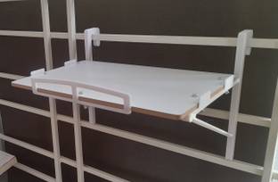 makerV Window rail mount Wifi-Router stand, Set top box stand, Window stand: White Plastic, MDF (Medium Density Fiber) Wall Shelf