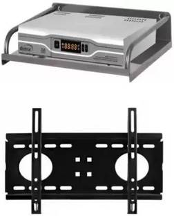 SINAL Steel Set Top Box Stand (Metal Body) with Universal 32 to 45 inch Iron Wall Shelf