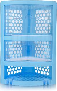 Nabhya Multipurpose Wall Mount Bathroom Corner Rack for Home, Kitchen & Bathroom Plastic Wall Shelf