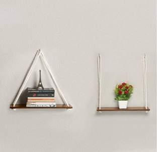 Elzys Wooden, Wooden Wall Shelf