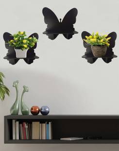 Tzaar Wooden Wall Shelf, Living Room, Bedroom, Offices Wall Shelf Model TZ-C-1 WS MDF (Medium Density Fiber) Wall Shelf