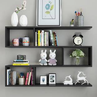 TheGoodLuck Wall Mount Floating Storage MDF (Medium Density Fiber) Wall Shelf