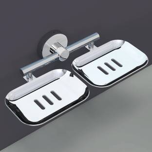 LivesUp SS Soap Stand, Case, Holder, Dish For Bathroom Accessories Stainless Steel Wall Shelf