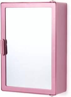 Maskey SMALL SIZE MINI BATHROOM MIRROR STORAGE CABINET MEDICINE RACK Plastic, Acrylic Wall Shelf