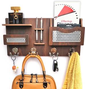 7CR 4 Compartments 100% High Density HDF with Laminated wood Multi purpose holder