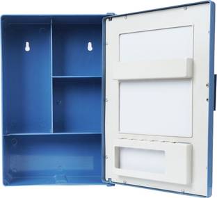 PGen Small (Size: 10x14x4 Inch) MINI Plastic Bathroom Mirror Storage Basin Cabinet Polypropylene Wall Shelf
