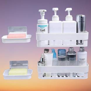 DCI Bathroom Sleaves Plastic Wall Shelf