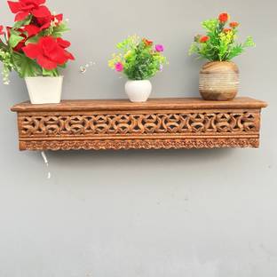 ONLINECRAFTS wooden wall shelf bracket pp 24x5x5 inch Wooden Wall Shelf