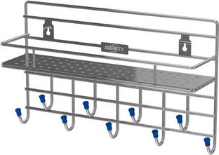 Dherik Tradworld Key Holder Stand for Wall Hanging in Home,Bathroom, Kitchen and Wall Best Use Stainless Steel Key Holder