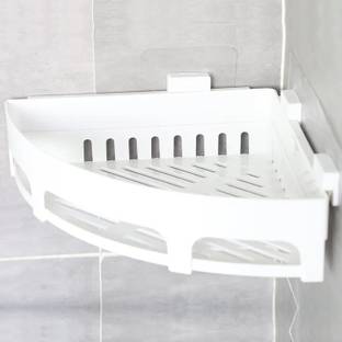 kroywen Plastic Corner Shelf Organizer,Bathroom/Kitchen Accessories,Bathroom Shelf Plastic Wall Shelf