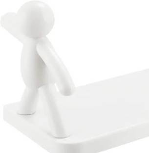 SJK Self Adhesive Multi-Purpose Wall Hanging Humanoid floating Shelf 2*0.304 Plastic Wall Shelf