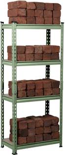 GRACIOUS MART (4 Shelves) Adjustable Shelves Bolt-Less Steel Wall Shelf