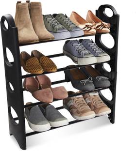 Trendy Multipurpose Foldable Kaan Shoe Rack Cabinet Organizer Plastic, Iron Wall Shelf