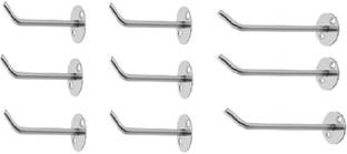 Anee-Kee Display Hook For Shop General Store Hanging Wall Mount Rack Small Size 4 inch Stainless Steel Wall Shelf