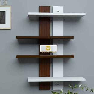 KHUSUBHDECOR Wooden Wall Shelf