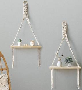 Stalory PINE Wall Hanging Shelf Hanging Floating Shelves Natural Pine Wood ( Wooden Wall Shelf