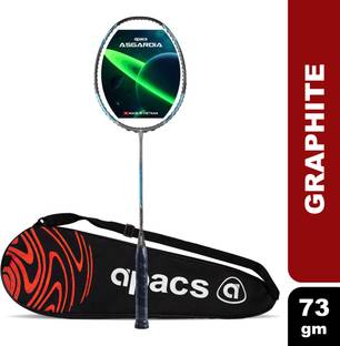 apacs Asgardia Control (73G, 35LBS) Grey, Blue Unstrung Badminton Racquet