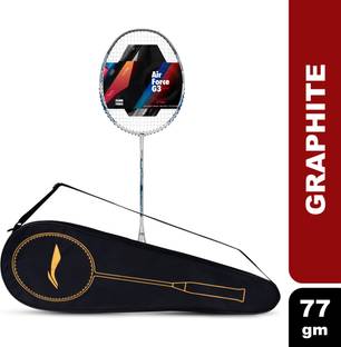 LI-NING Air - Force 77 G3 White, Silver, Blue Strung Badminton Racquet