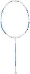 apacs Feather Weight 55 (58grams, World's Lightest) | Made with 40T Japanese Graphite White Unstrung Badminton Racquet