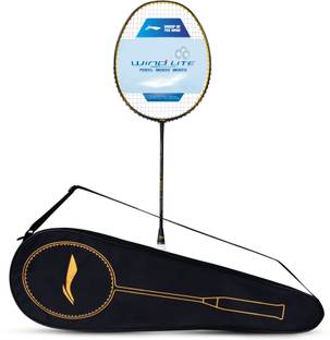 LI-NING Wind Lite 900 II Black, Gold Strung Badminton Racquet