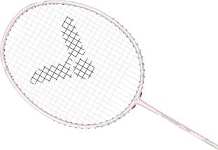 VICTOR Thruster TK-66-Y-G6 Pink Strung Badminton Racquet