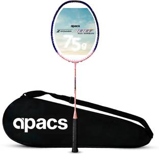 apacs Z Power 900 RP+ Super Lite (Lightweight, Extra Slim Shaft) 33LBS | Japan HMG Pink, Blue Unstrung Badminton Racquet
