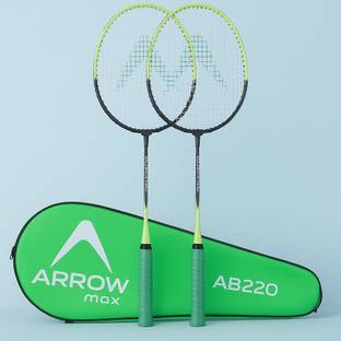 ArrowMax JUNIOR BADMINTON RACKET SET FOR KIDS (AB-220) BY ONE SHOT RETAIL Red, Green, Blue, Orange Strung Badminton Racquet