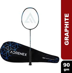 Adrenex by Flipkart R501 Full Graphite Badminton Racquet Black, Blue Strung