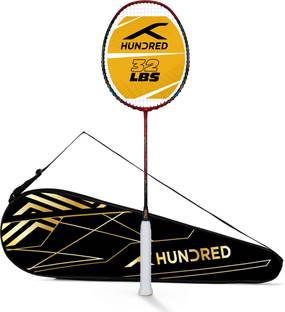 Hundred Medal Master Red, Black Strung Badminton Racquet