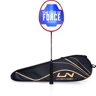 LI-NING G-Force 3900 Ii Superlite Red Strung Badminton Racquet