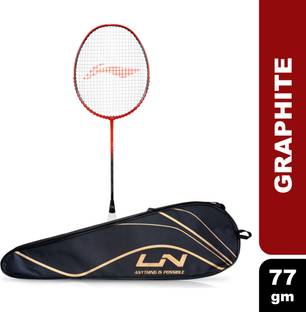 LI-NING Ignite 7 Grey, Red Strung Badminton Racquet