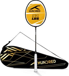 Hundred X-Warrior Black Strung Badminton Racquet