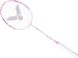 VICTOR X HELLO KITTY Racket DX-KT-I-4U (With Racket Bag) Pink Unstrung Badminton Racquet