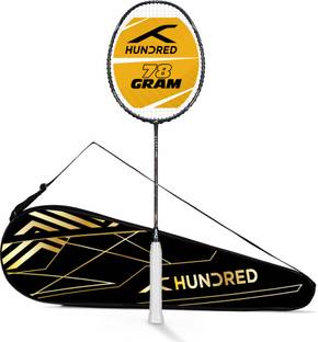Hundred Glory Limited Edition Grey, Red Strung Badminton Racquet