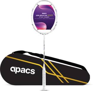 apacs Graphite 1001 Xtra Power White Unstrung Badminton Racquet