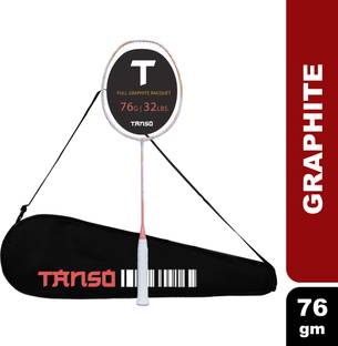 Tanso Empress Full Graphite Ultra Light Weight Carbon Fibre Strung Badminton Racket Pink Strung Badminton Racquet