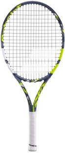BABOLAT AERO JUNIOR 25 Grey, Yellow, White Strung Tennis Racquet