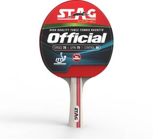 Stag iconic Official Red, Black Table Tennis Racquet