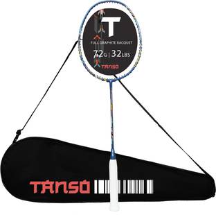 Tanso Methane 1.0 Full Graphite 72 g Ultra Light Weight Carbon Fibre Blue Strung Badminton Racquet