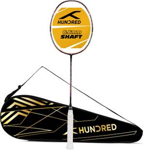 Hundred Flutter S Attk Superior Smash Performance Black, Red Unstrung Badminton Racquet
