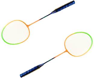 KEE KEE Badminton Racket (Multicolor) - Set of 2 Multicolor Strung Badminton Racquet