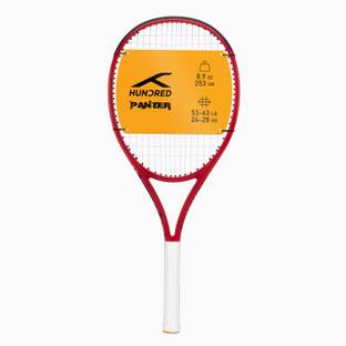 Hundred Panzer Red Strung Tennis Racquet