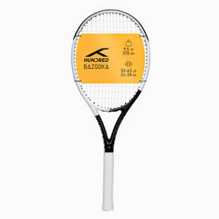 Hundred Bazooka White, Black Strung Tennis Racquet