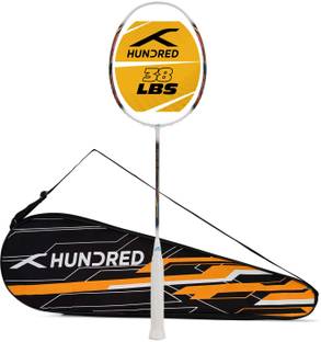 Hundred Atomic X 38 CTRL Superstrong Carbon White, Black Unstrung Badminton Racquet