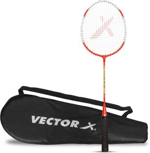 VECTOR X VXB-70 Full Cover Red Strung Badminton Racquet