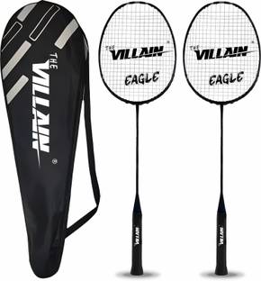 The Villain Eagle Single Shaft Badminton Racket - Lightweight and Durable Multicolor Strung Badminton Racquet