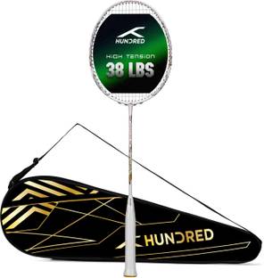 Hundred Predator 79 Extra Strong (≤38lbs) White Strung Badminton Racquet