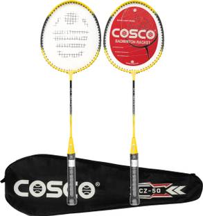 COSCO CZ 50 Twin Yellow Strung Badminton Racquet